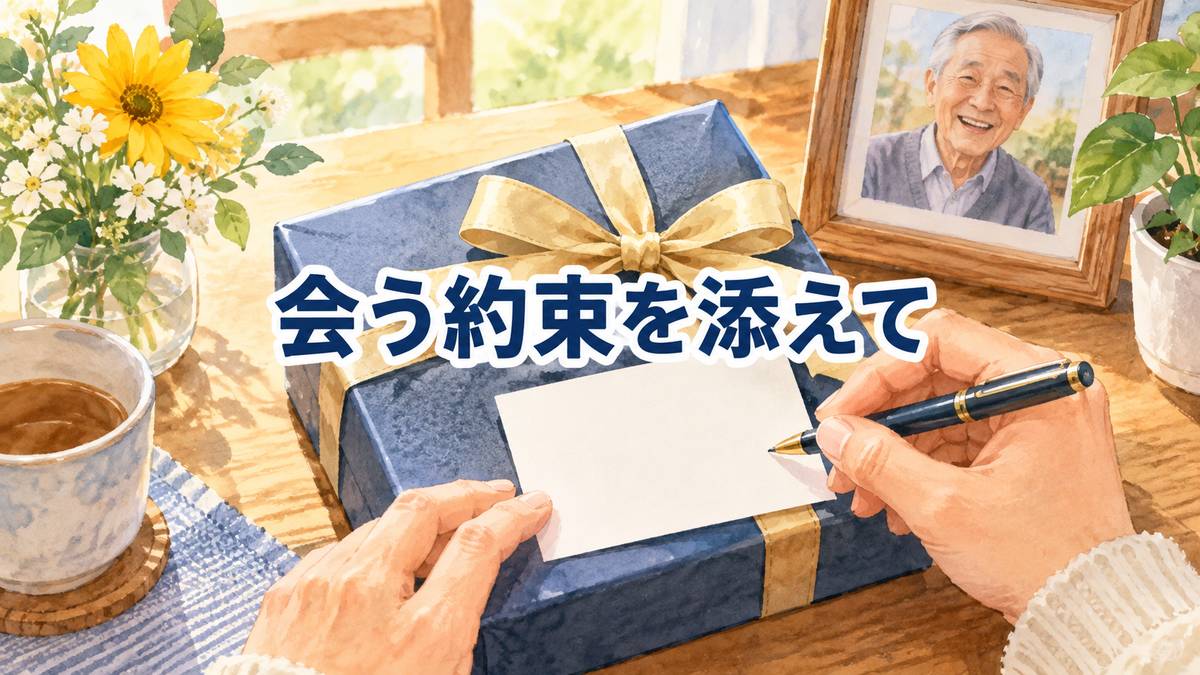 会う約束を添えて