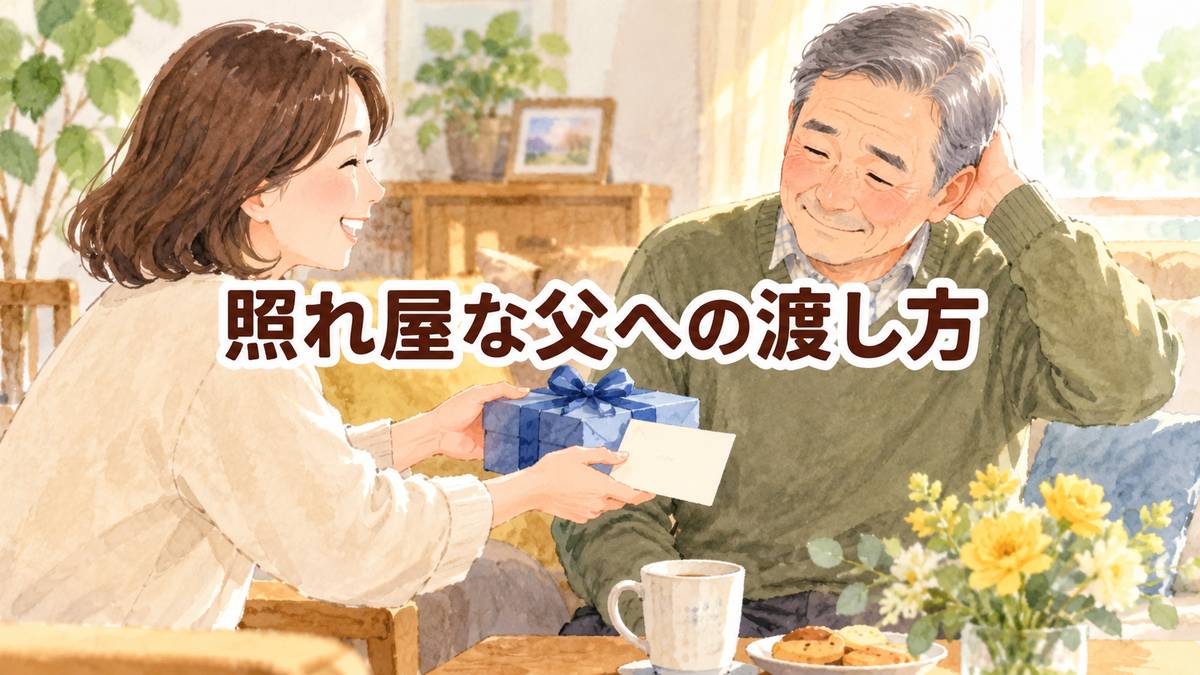 照れ屋な父への渡し方
