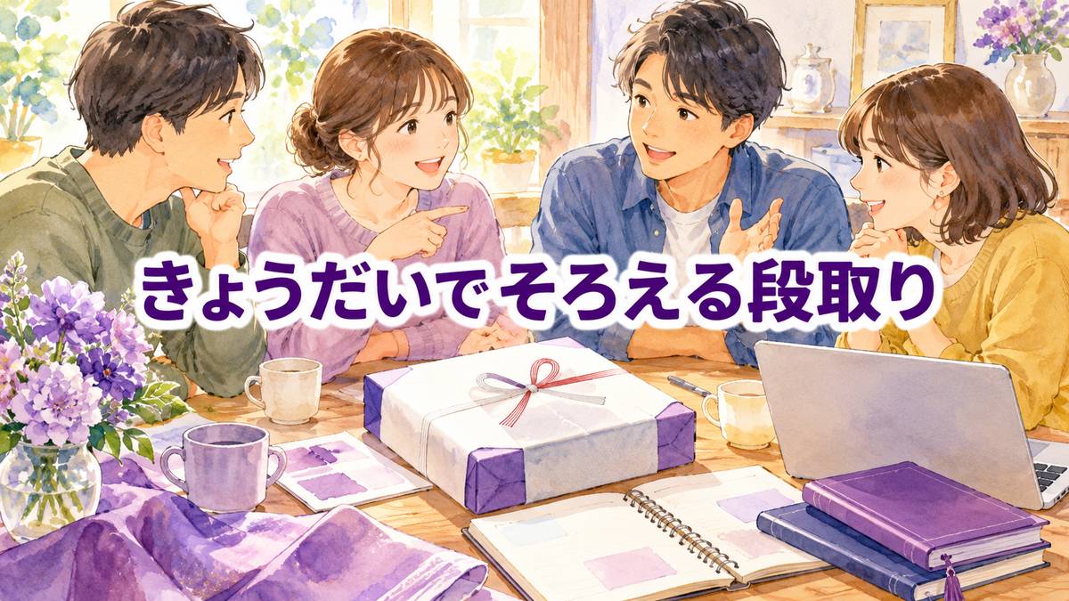 きょうだいでそろえる段取り