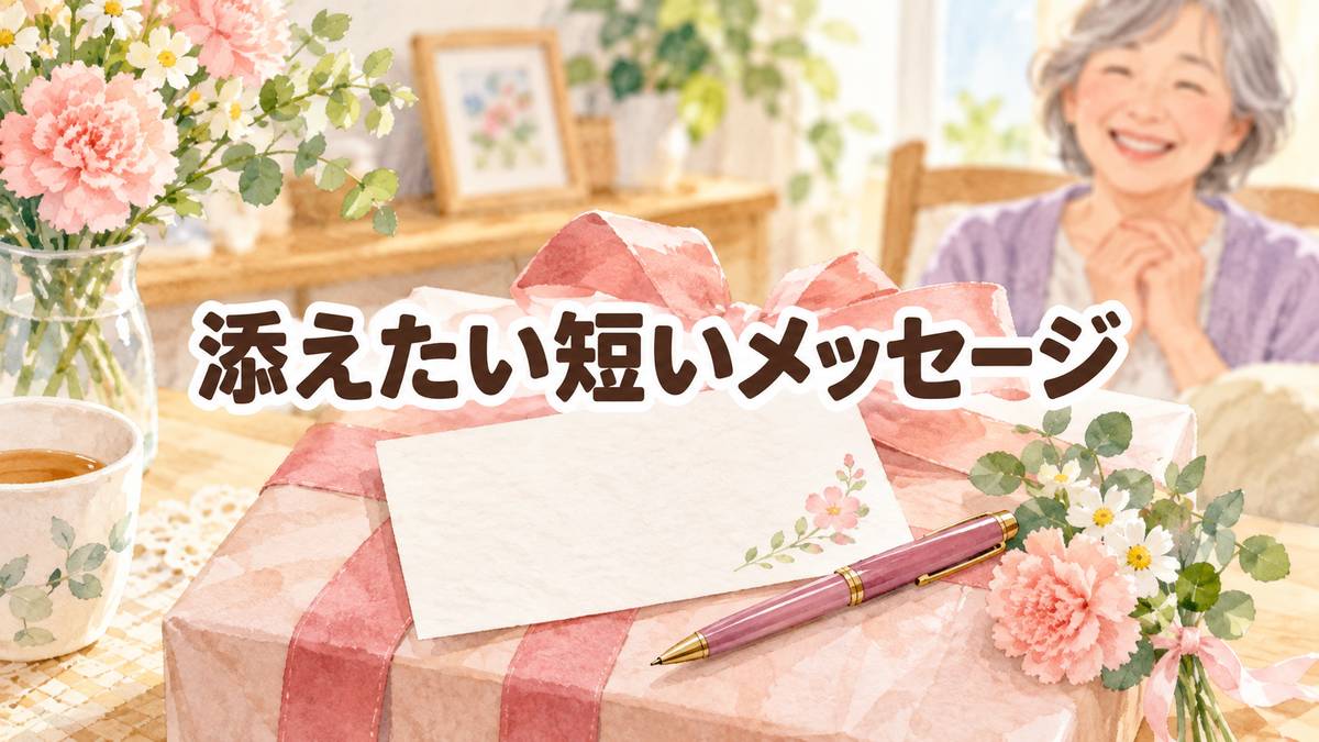 添えたい短いメッセージ